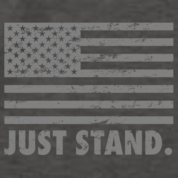 Just Stand Grey Style Flag Vector Backpack