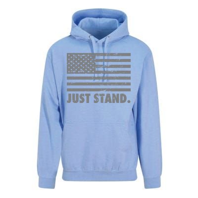 Just Stand Grey Style Flag Unisex Surf Hoodie