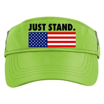 Just Stand Striped American Flag Adult Drive Performance Visor