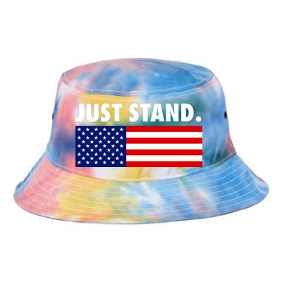 Just Stand Striped American Flag Tie Dye Newport Bucket Hat