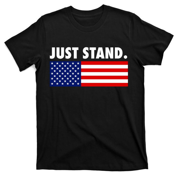 Just Stand Striped American Flag T-Shirt