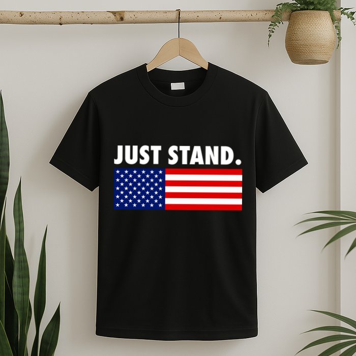 Just Stand Striped American Flag T-Shirt