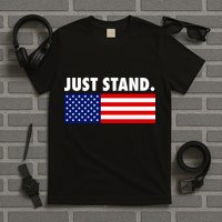 Just Stand Striped American Flag T-Shirt