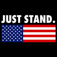 Just Stand Striped American Flag T-Shirt
