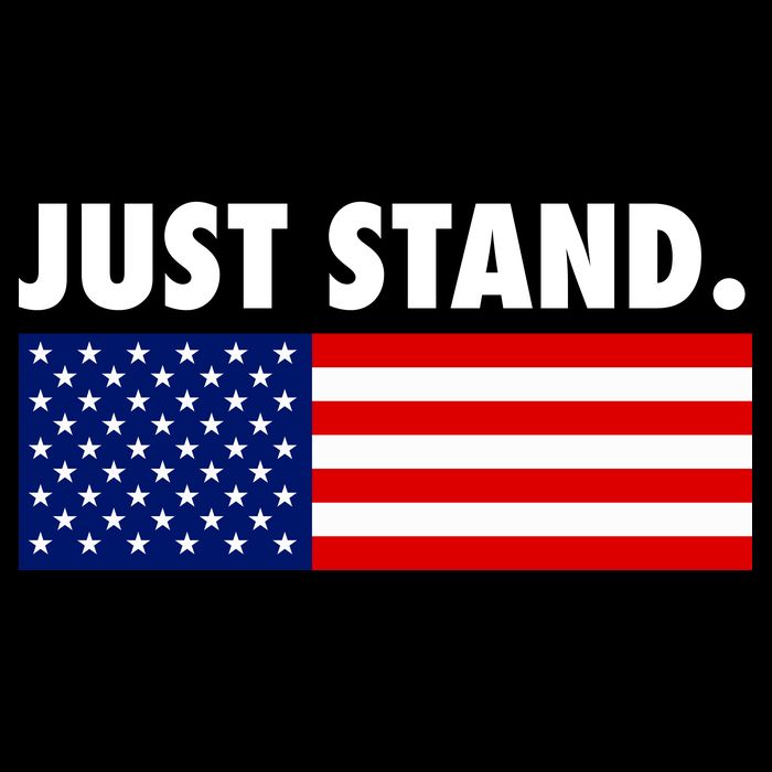 Just Stand Striped American Flag T-Shirt