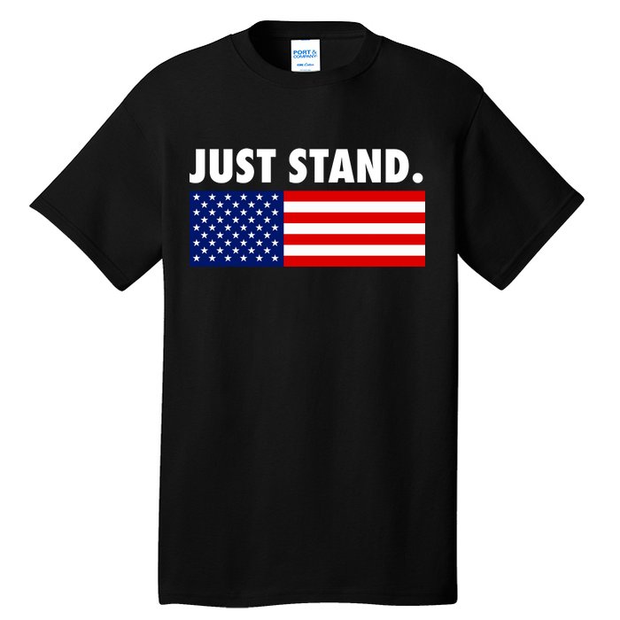 Just Stand Striped American Flag Tall T-Shirt