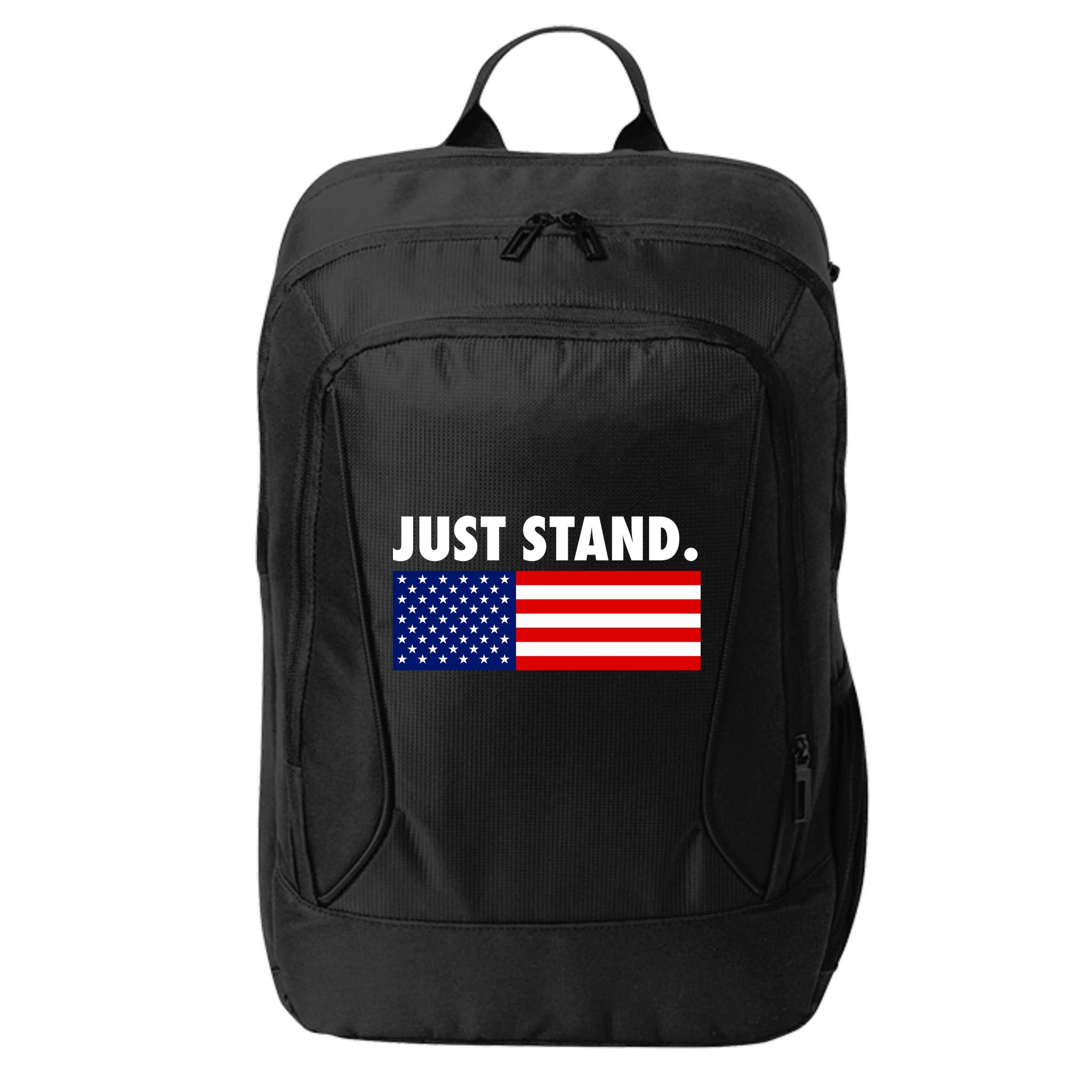 Just Stand Striped American Flag City Backpack