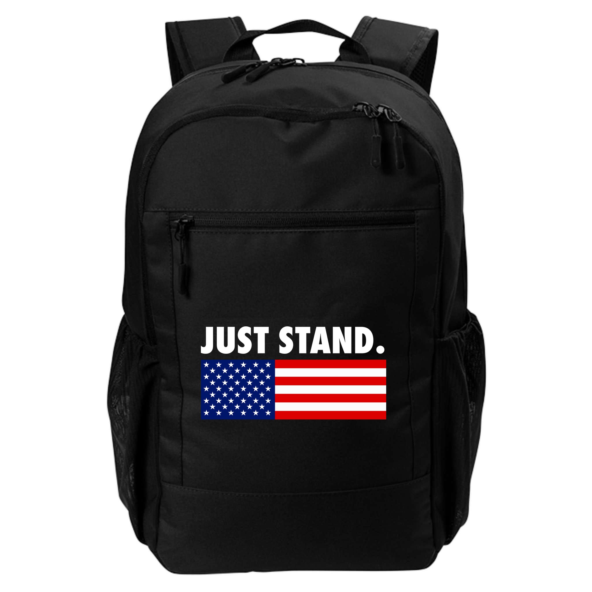 Just Stand Striped American Flag Backpack