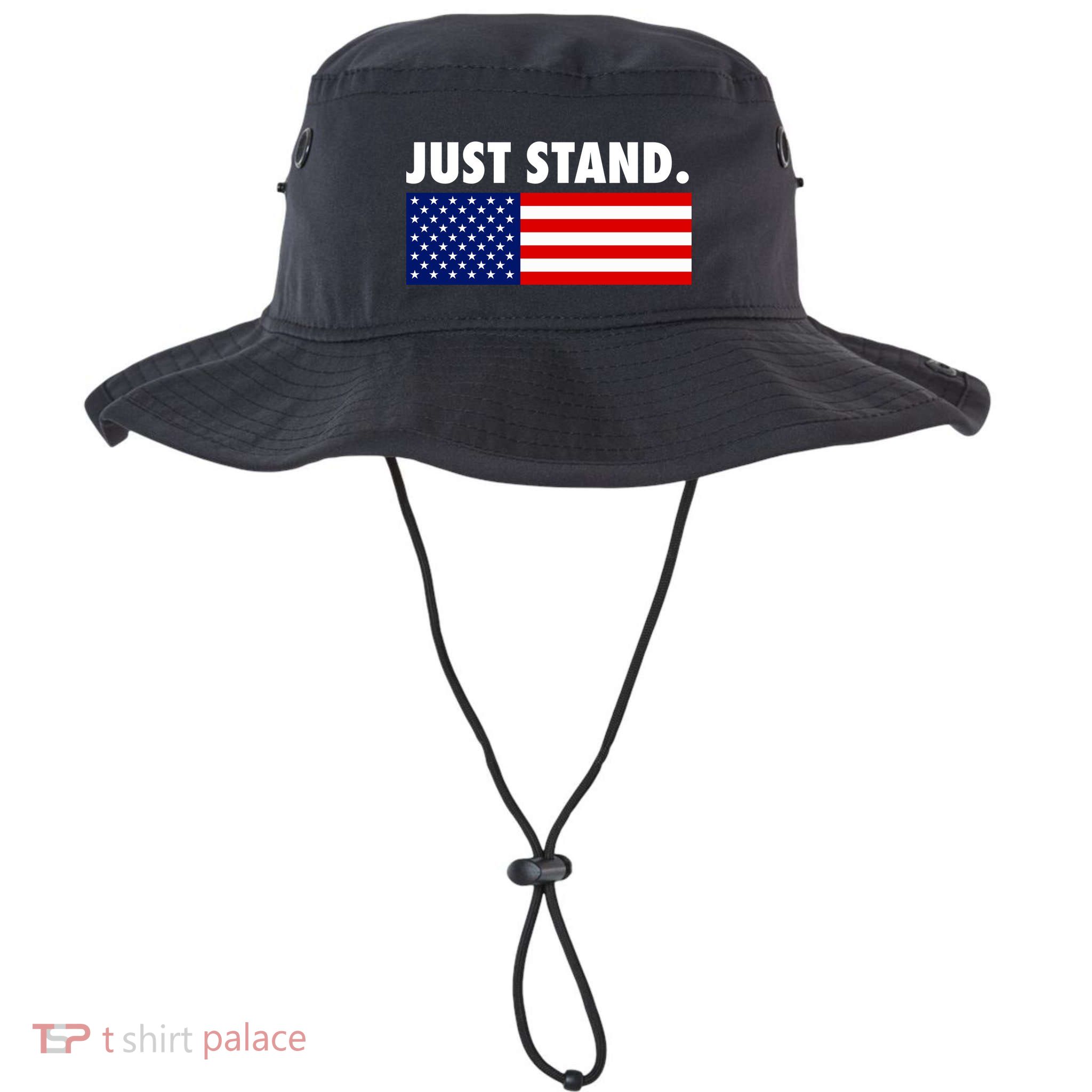 Just Stand Striped American Flag Bucket Hat