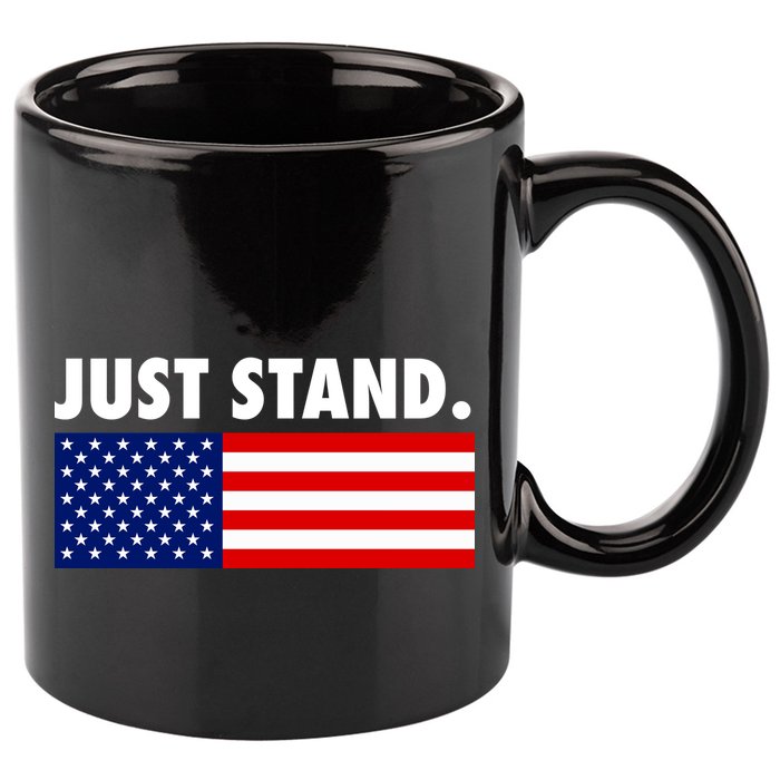 Just Stand Striped American Flag 11oz C Handle Ceramic Mug