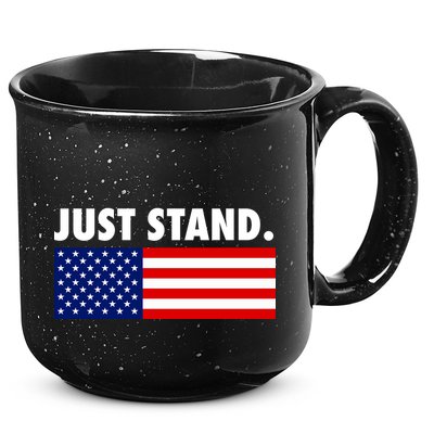 Just Stand Striped American Flag 15oz Campfire Ceramic Mug