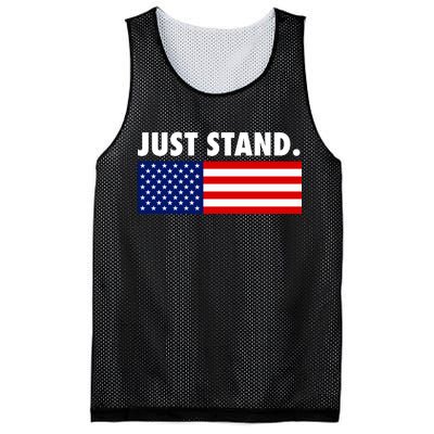 Just Stand Striped American Flag Mesh Reversible Basketball Jersey Tank