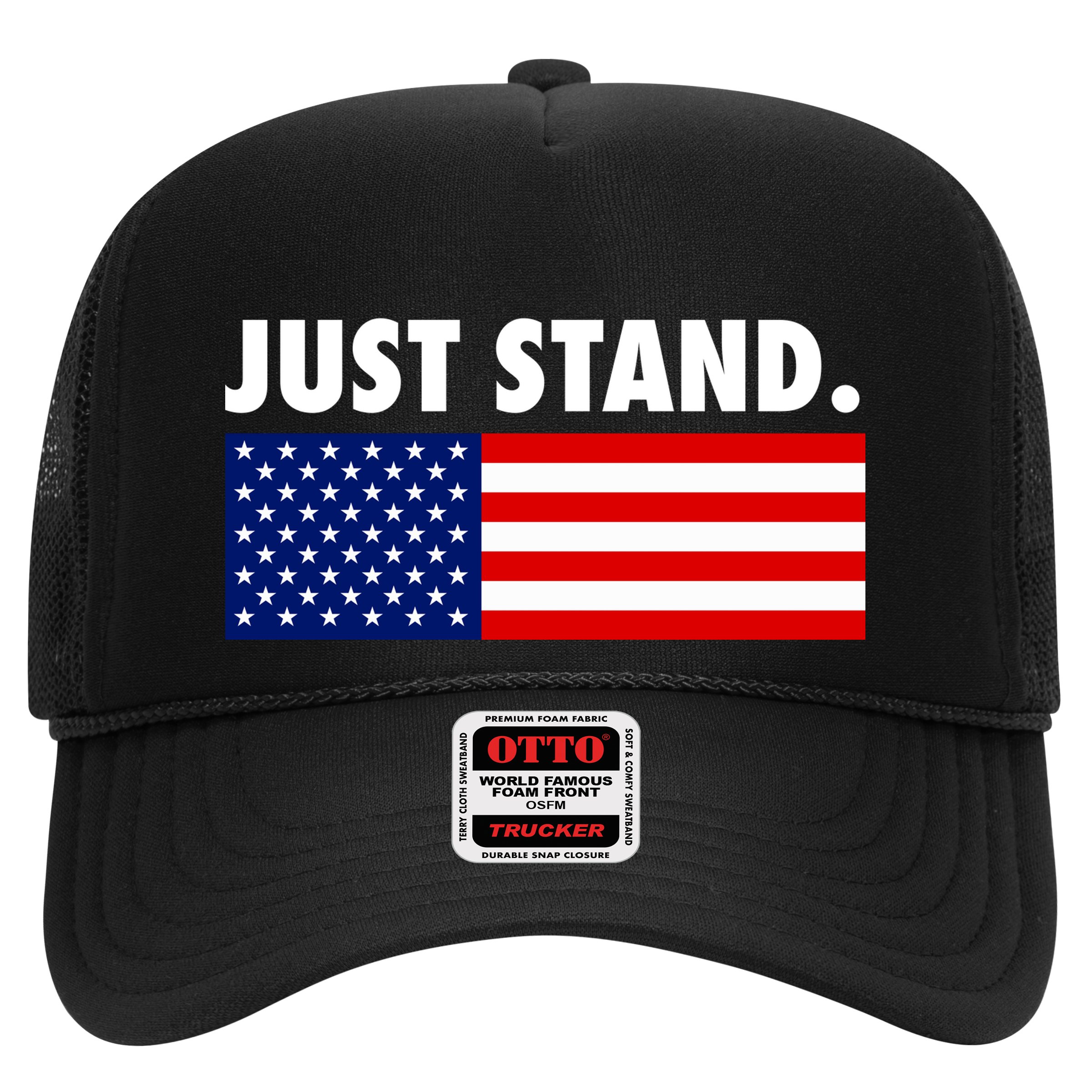 Just Stand Striped American Flag Hat
