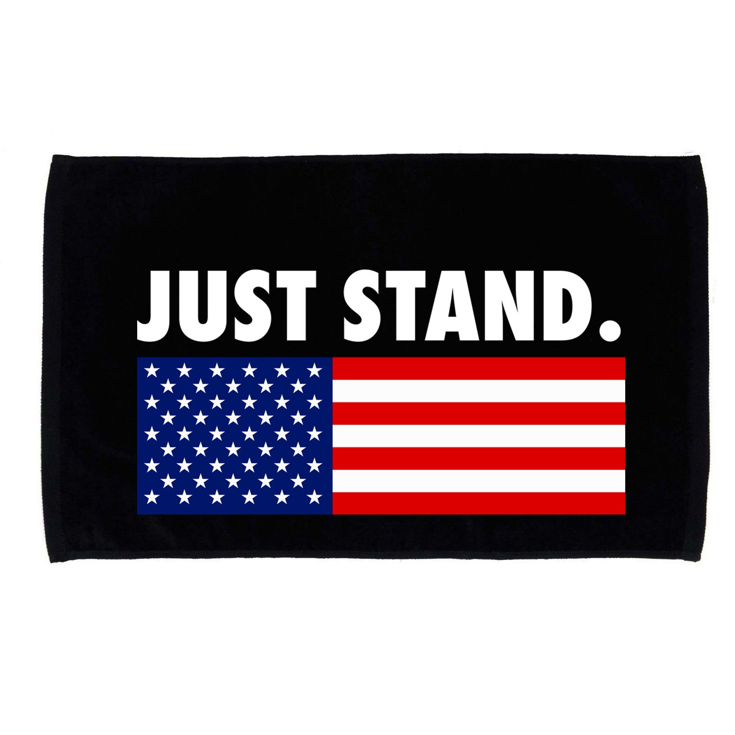 Just Stand Striped American Flag Microfiber Hand Towel