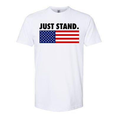 Just Stand Striped American Flag Softstyle® CVC T-Shirt