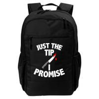 Just The Tip Funny Halloween Knife Backpack