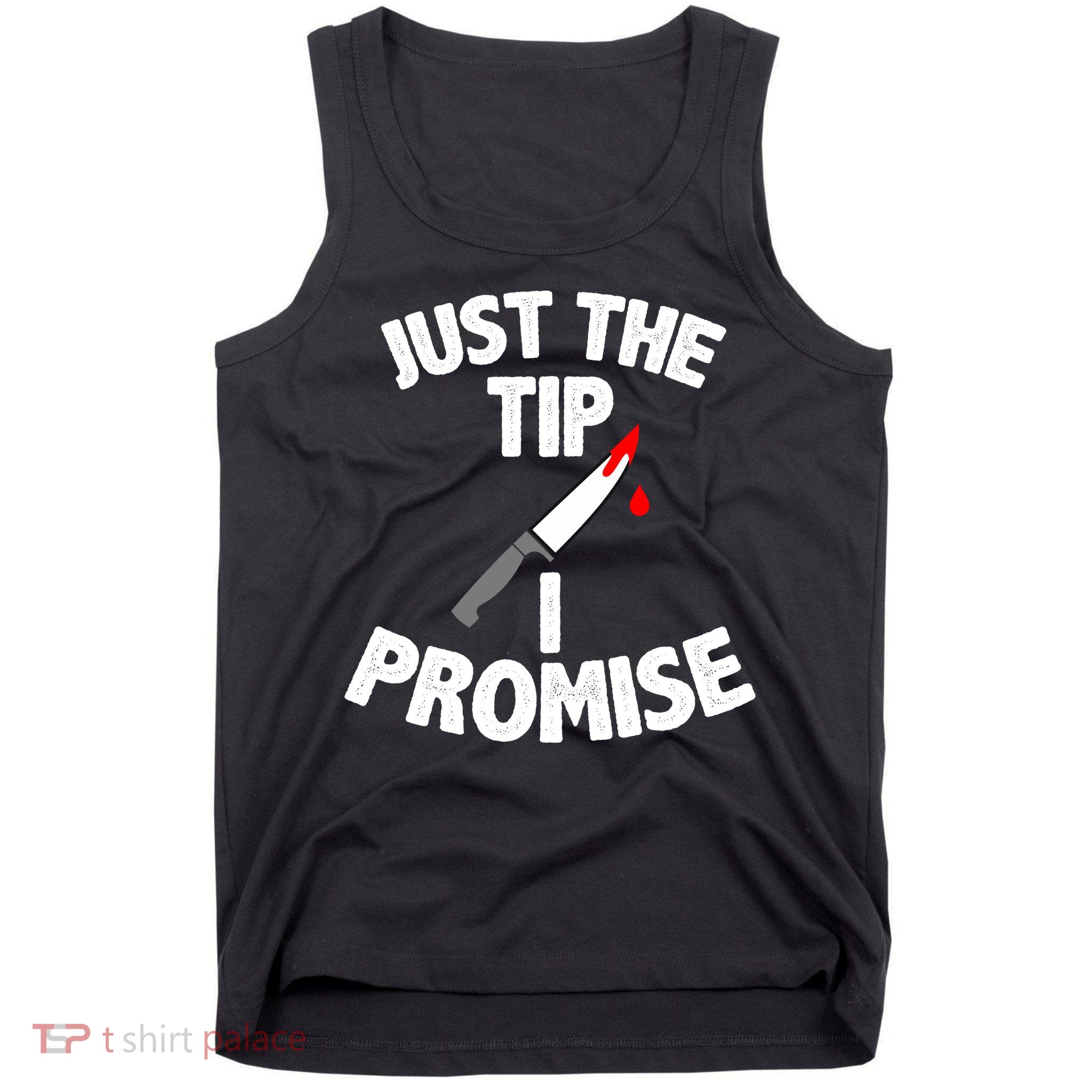 Just The Tip Funny Halloween Knife Tank Top
