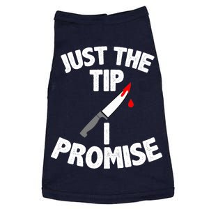 Just The Tip Funny Halloween Knife Doggie Tank