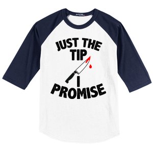 Just The Tip Funny Halloween Knife Baseball Sleeve Shirt