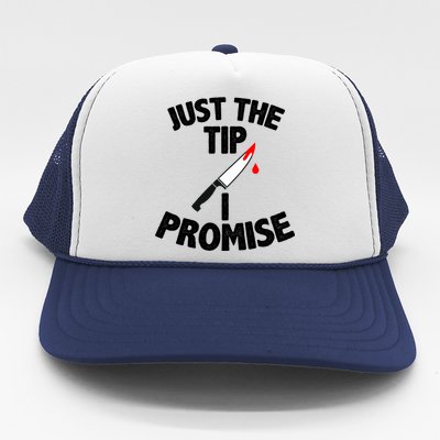 Just The Tip Funny Halloween Knife Trucker Hat