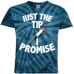 Just The Tip Funny Halloween Knife Kids Tie-Dye T-Shirt