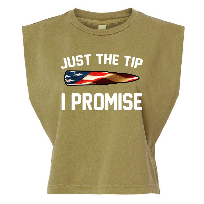 Just The Tip I Promise Garment-Dyed Women's Muscle Tee