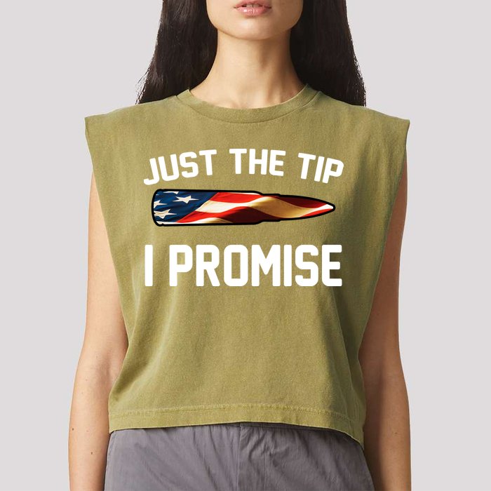 Just The Tip I Promise Garment-Dyed Women's Muscle Tee