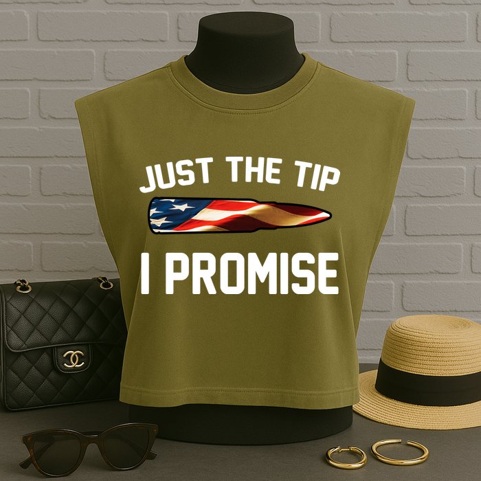 Just The Tip I Promise Garment-Dyed Women's Muscle Tee