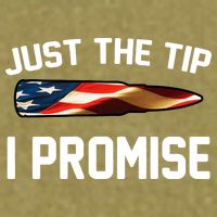 Just The Tip I Promise Garment-Dyed Women's Muscle Tee