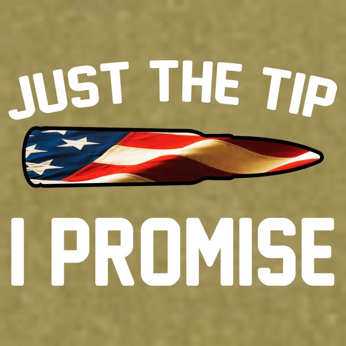 Just The Tip I Promise Garment-Dyed Women's Muscle Tee