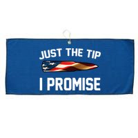 Just The Tip I Promise Large Microfiber Waffle Golf Towel