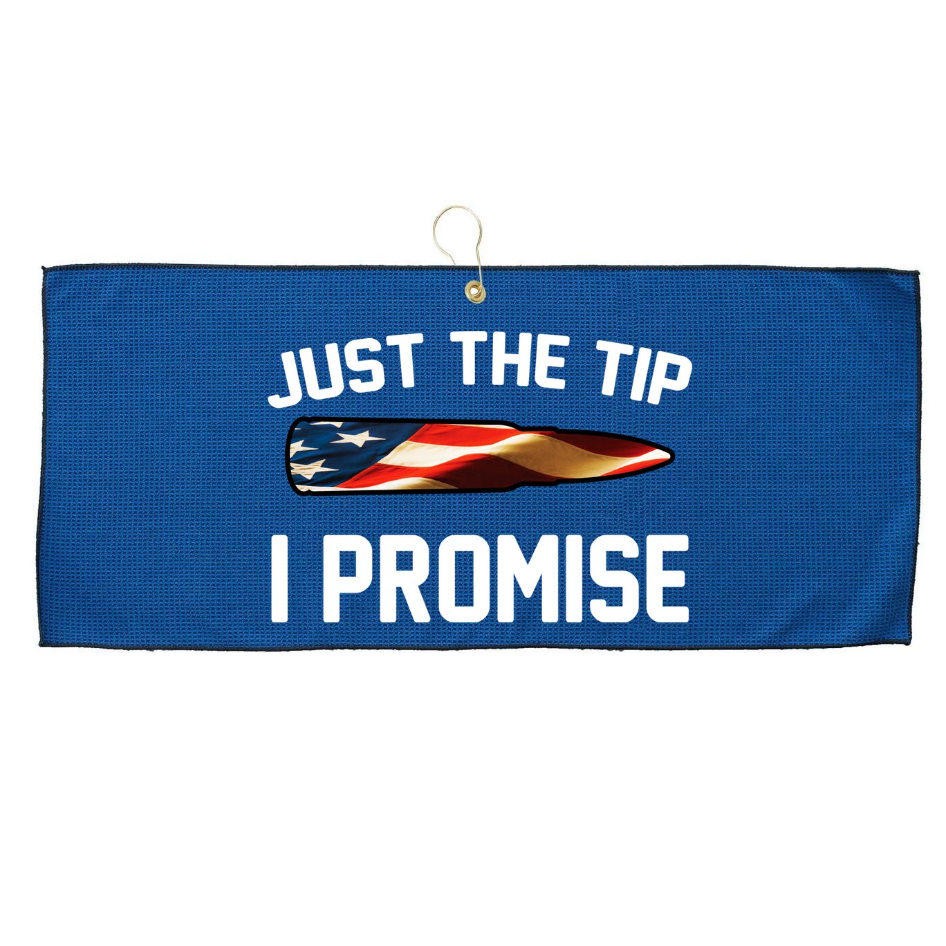 Just The Tip I Promise Large Microfiber Waffle Golf Towel