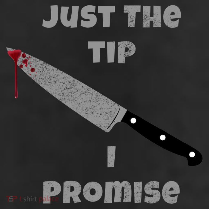 Just the Tip I Promise Halloween Knife 11oz C Handle Ceramic Mug