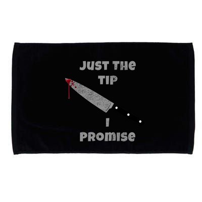 Just the Tip I Promise Halloween Knife Microfiber Hand Towel