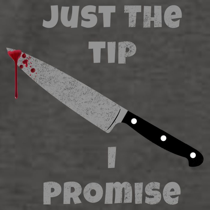 Just the Tip I Promise Halloween Knife Vector Backpack