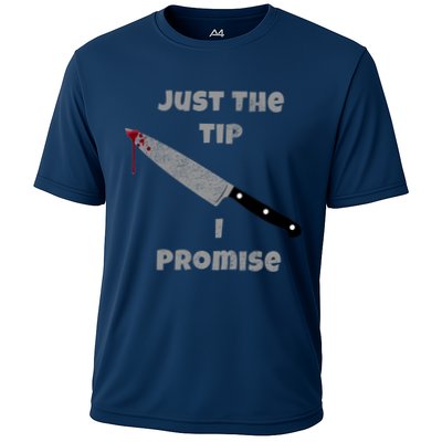 Just the Tip I Promise Halloween Knife Performance Shirt