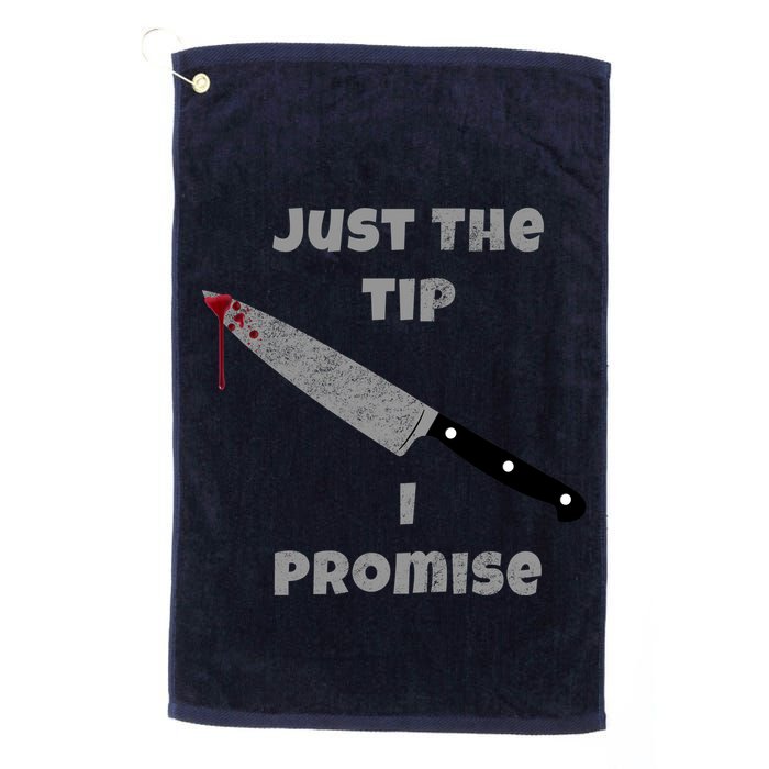 Just the Tip I Promise Halloween Knife Golf Towel