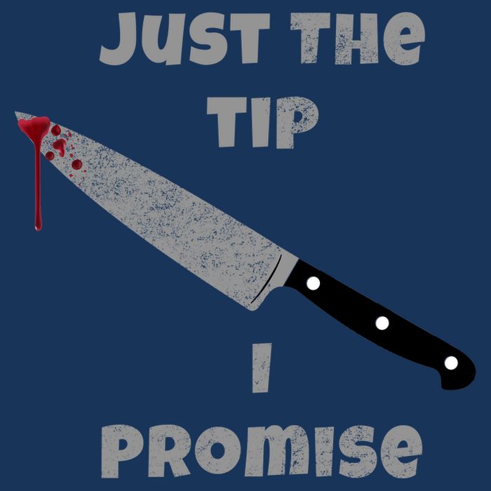 Just the Tip I Promise Halloween Knife Golf Towel