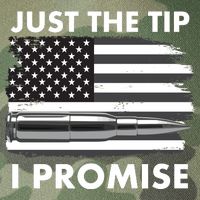 Just the Tip I Promise USA Bullet Flag Legacy Tie Dye Trucker Hat