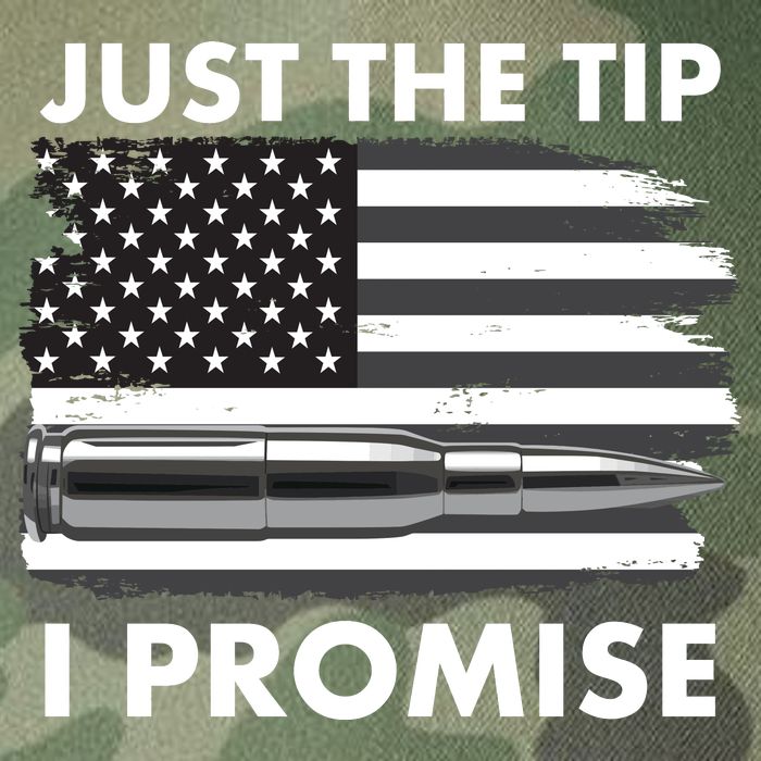 Just the Tip I Promise USA Bullet Flag Legacy Tie Dye Trucker Hat