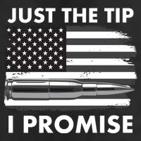 Just the Tip I Promise USA Bullet Flag Garment-Dyed Fleece Hoodie