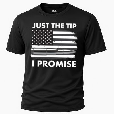 Just the Tip I Promise USA Bullet Flag Performance Shirt