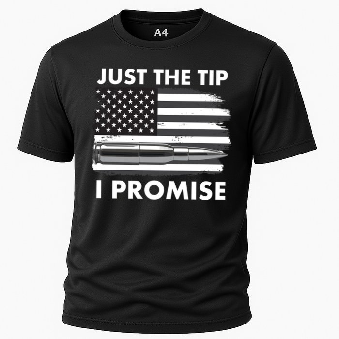 Just the Tip I Promise USA Bullet Flag Performance Shirt