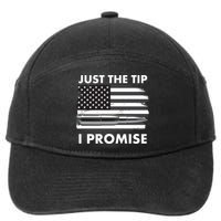 Just the Tip I Promise USA Bullet Flag 7-Panel Snapback Hat