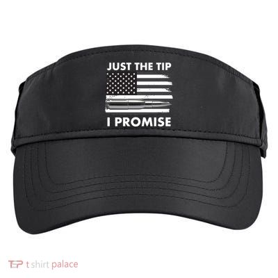 Just the Tip I Promise USA Bullet Flag Adult Drive Performance Visor