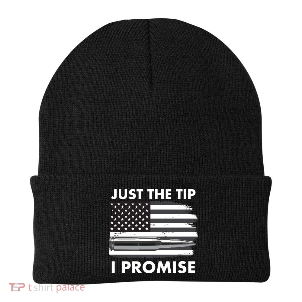 Just the Tip I Promise USA Bullet Flag Beanie