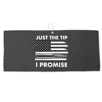 Just the Tip I Promise USA Bullet Flag Large Microfiber Waffle Golf Towel