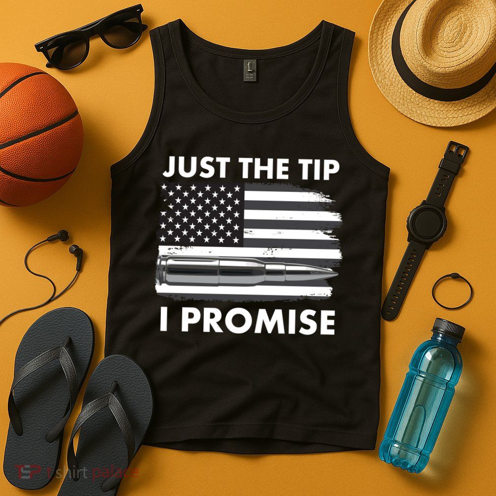 Just the Tip I Promise USA Bullet Flag Tank Top