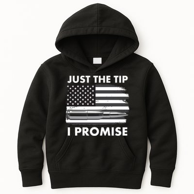 Just the Tip I Promise USA Bullet Flag Kids Hoodie