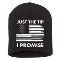 Just the Tip I Promise USA Bullet Flag Short Acrylic Beanie